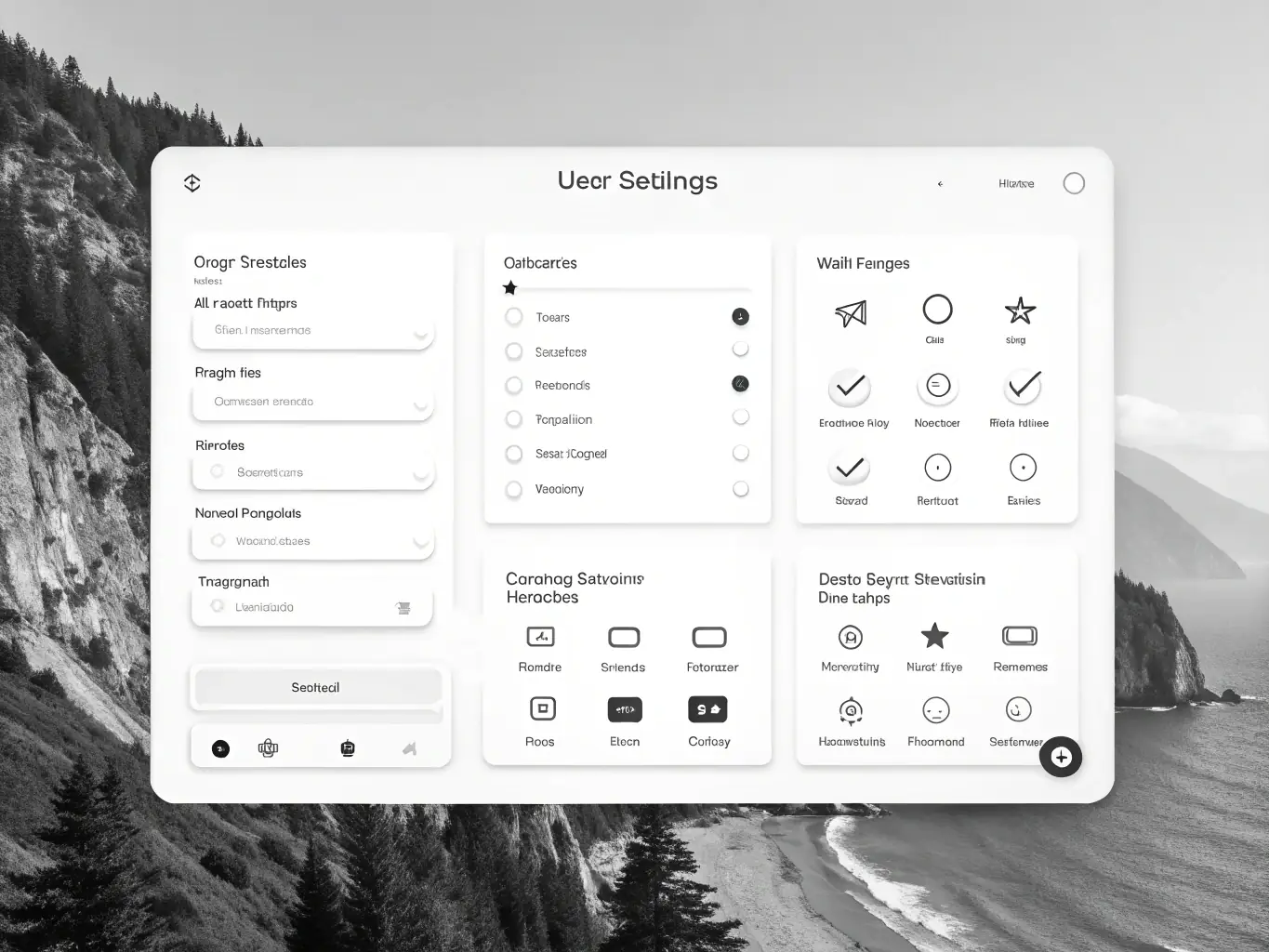 A visual representation of customizable settings within ChastityTracker, allowing users to tailor the platform to their specific lifestyle needs. The image should showcase flexibility and personalization options.